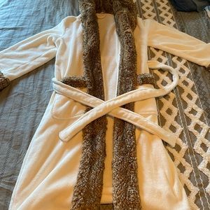 Plush Bath Robe with Hood